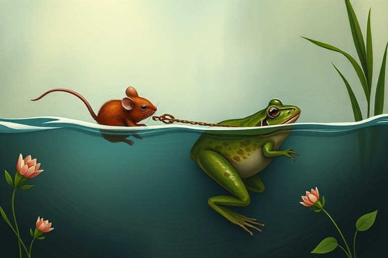 THE MOUSE AND THE FROG